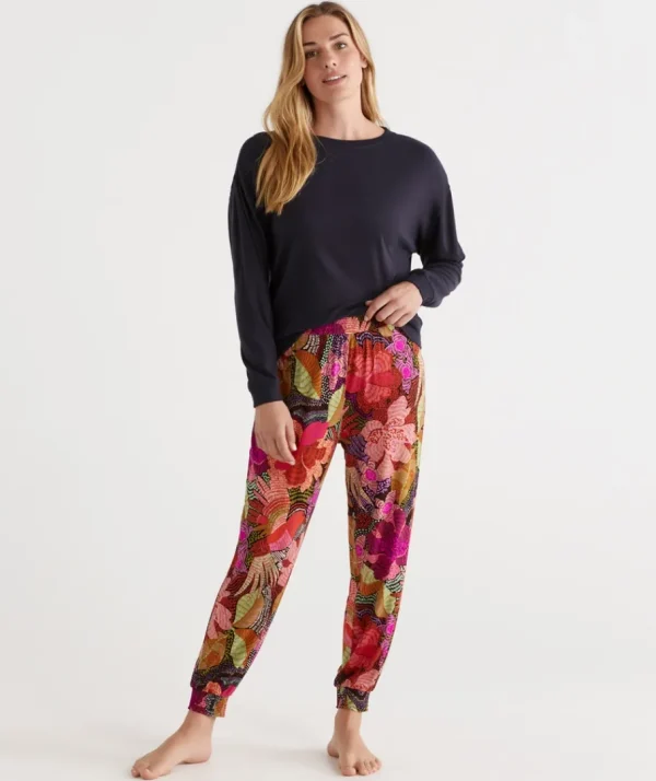 Abstract Floral Harem Pant-Sussan Sale