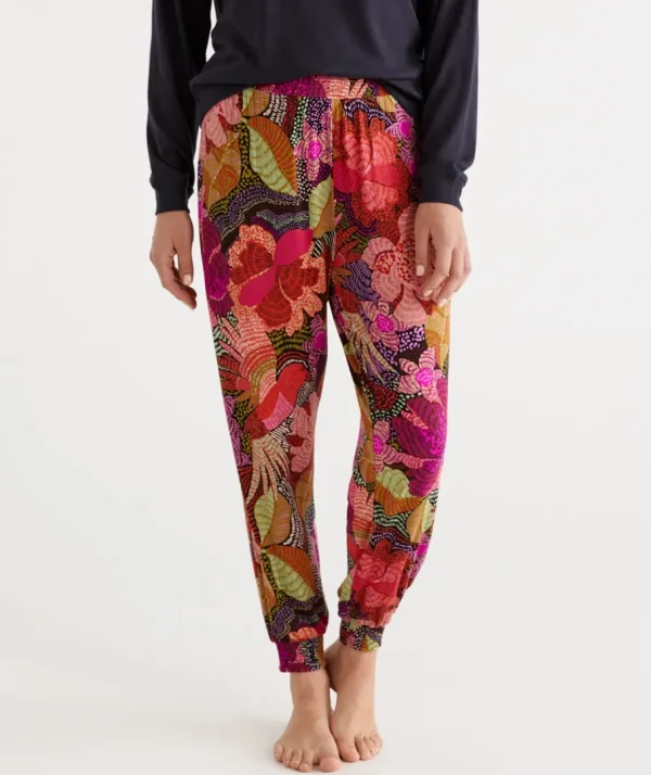 Abstract Floral Harem Pant-Sussan Sale