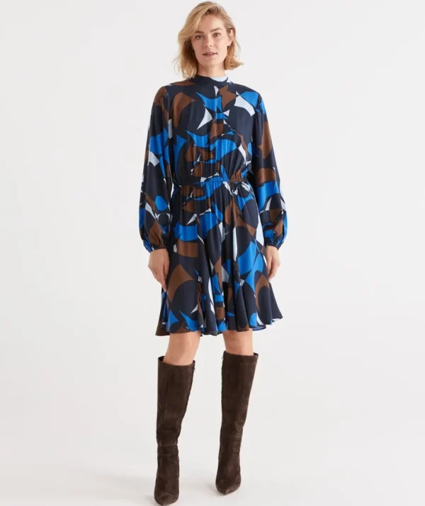 Abstract Geometric Dress-Sussan Cheap