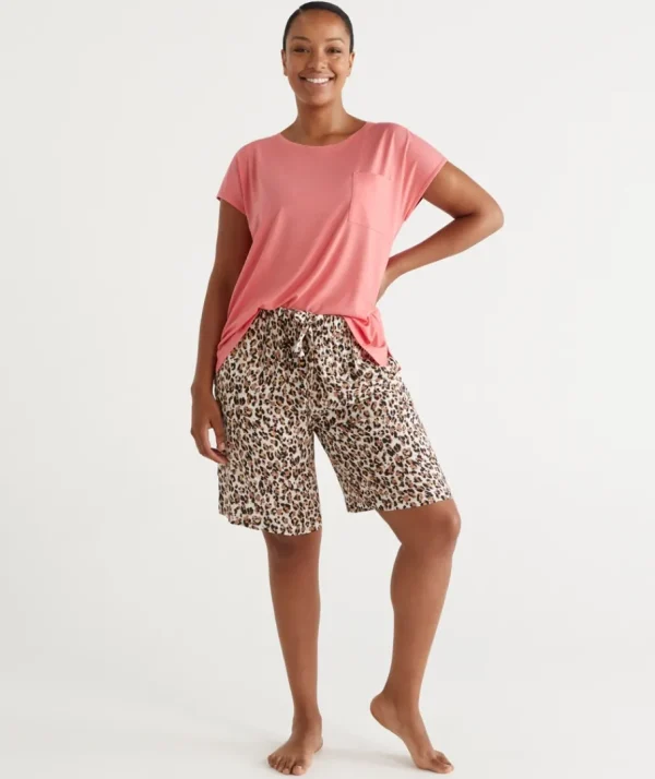 Animal Print Bermuda Short-Sussan Best Sale