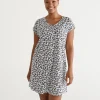 Australian Cotton Animal V Neck Nightie-Sussan Cheap