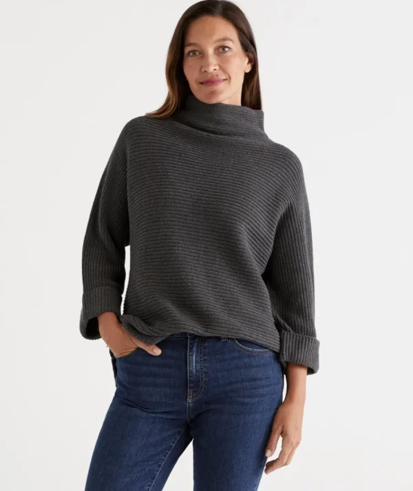 Australian Cotton Batwing Pullover-Sussan Shop