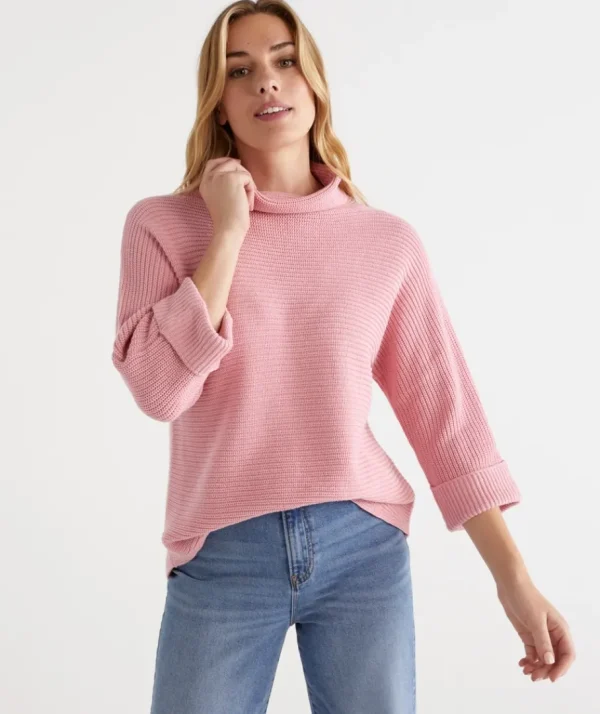 Australian Cotton Batwing Pullover-Sussan Shop