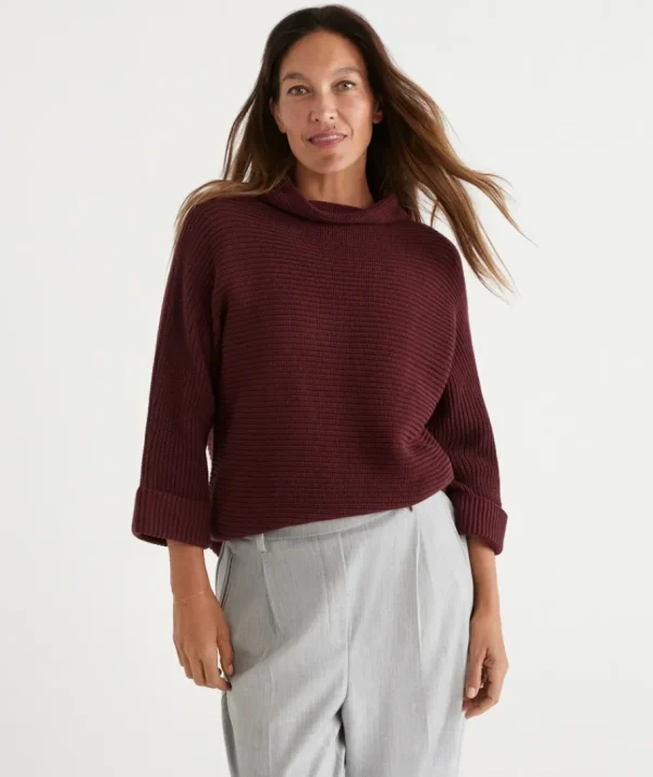 Australian Cotton Batwing Pullover-Sussan Shop