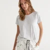 Australian Cotton Contrast Trim Pyjama Top-Sussan New