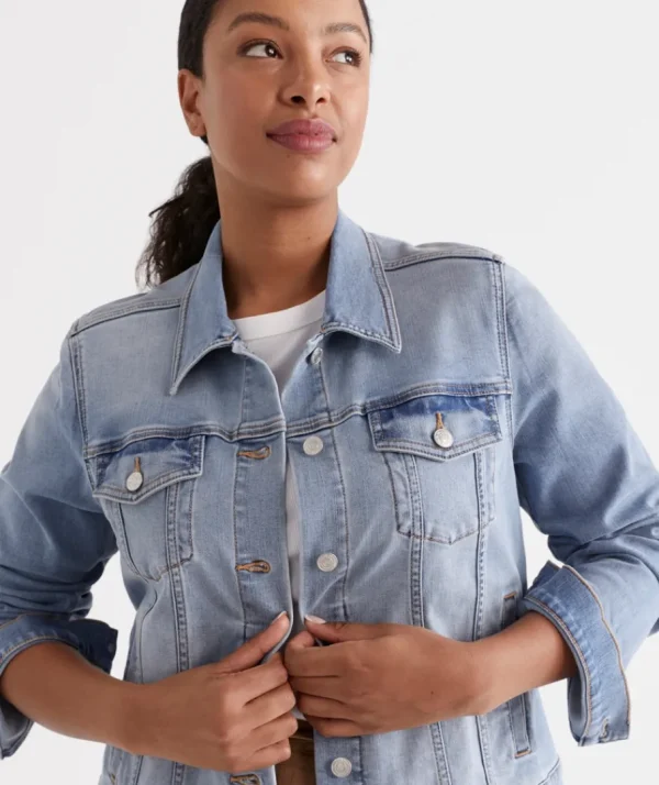 Australian Cotton Denim Jacket-Sussan Best Sale