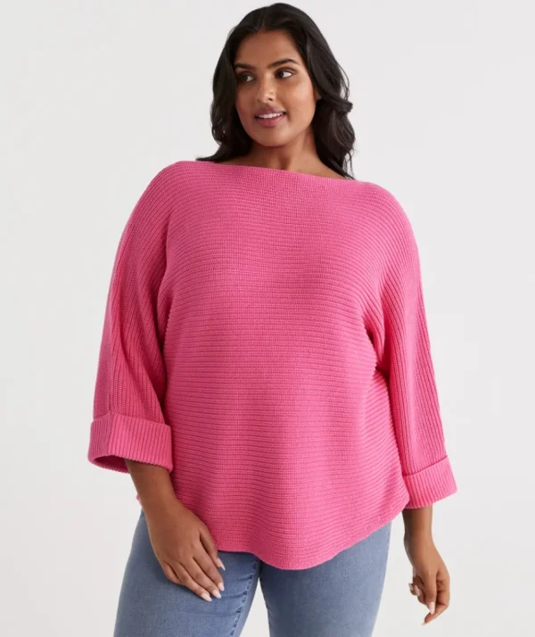 Australian Cotton Dolman Pullover-Sussan New