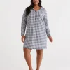 Australian Cotton Gingham Long Sleeve Night-Sussan Best Sale