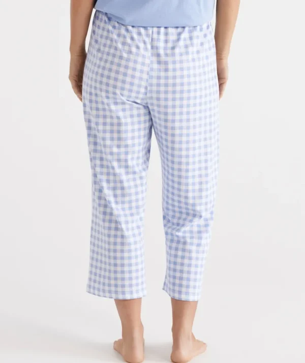 Australian Cotton Gingham ¾ Pyjama Pant-Sussan Best