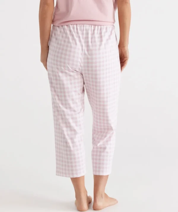 Australian Cotton Gingham ¾ Pyjama Pant-Sussan Best