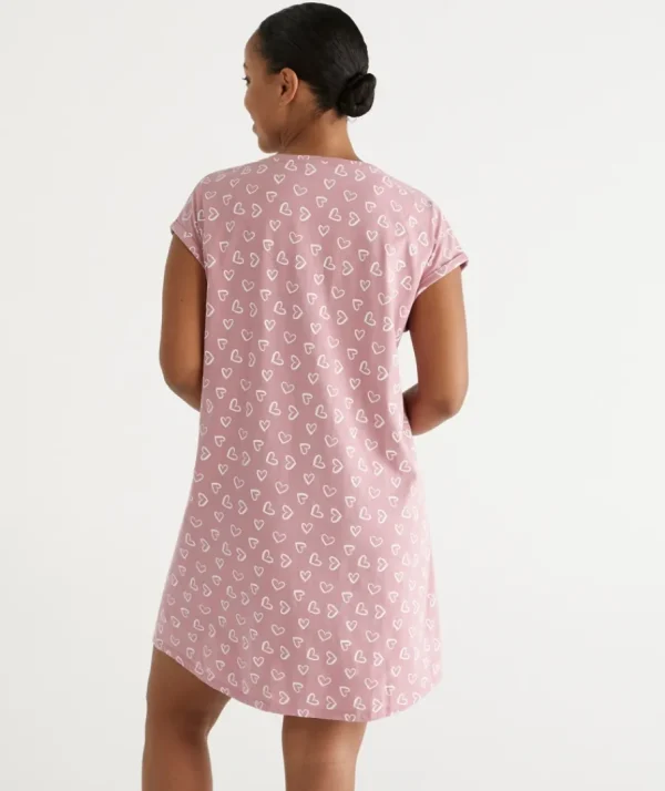 Australian Cotton Heart V Neck Nightie-Sussan Online