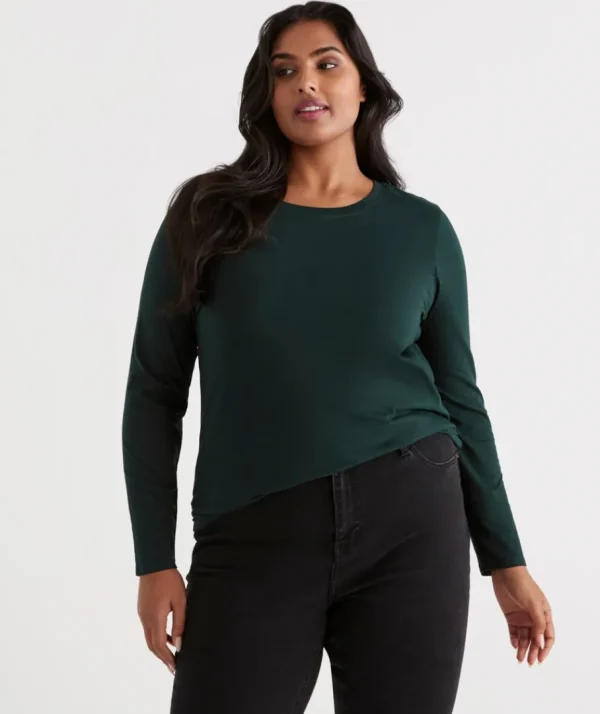 Australian Cotton Long Sleeve Tee-Sussan Shop