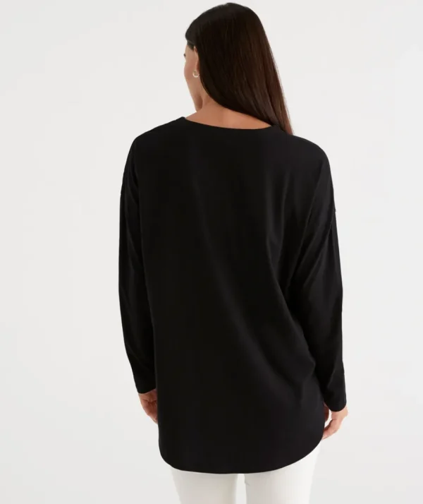 Australian Cotton Longline Tee-Sussan Outlet