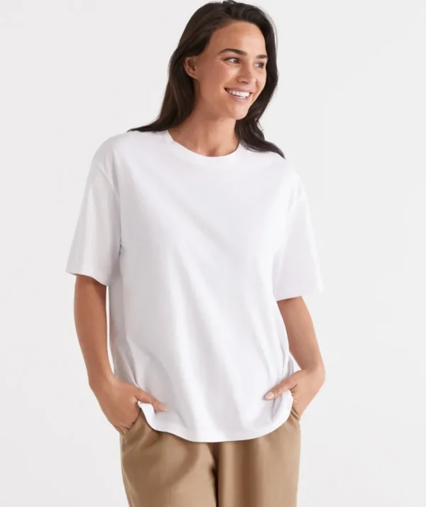 Australian Cotton Relaxed Tee-Sussan Online