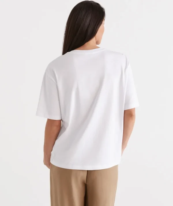 Australian Cotton Relaxed Tee-Sussan Online