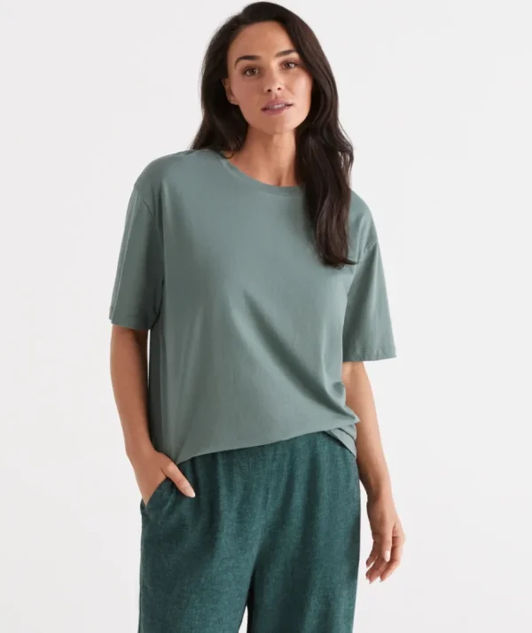 Australian Cotton Relaxed Tee-Sussan Online