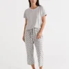 Australian Cotton Spot ¾ Pyjama Pant-Sussan Hot