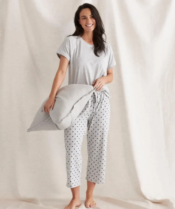 Australian Cotton Spot ¾ Pyjama Pant-Sussan Hot