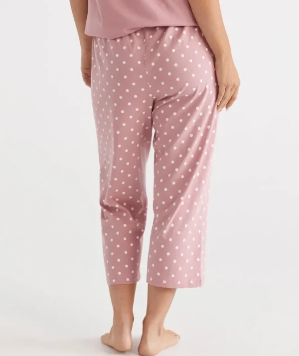 Australian Cotton Spot ¾ Pyjama Pant-Sussan Hot