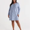 Australian Cotton Star Long Sleeve Night-Sussan Sale