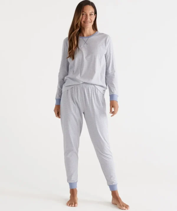 Australian Cotton Stripe Pyjama Set-Sussan Clearance