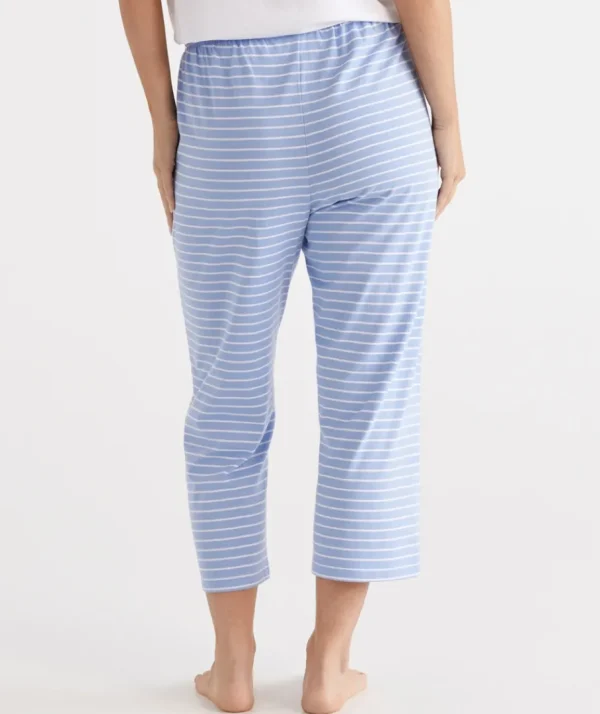 Australian Cotton Stripe ¾ Pyjama Pant-Sussan Hot