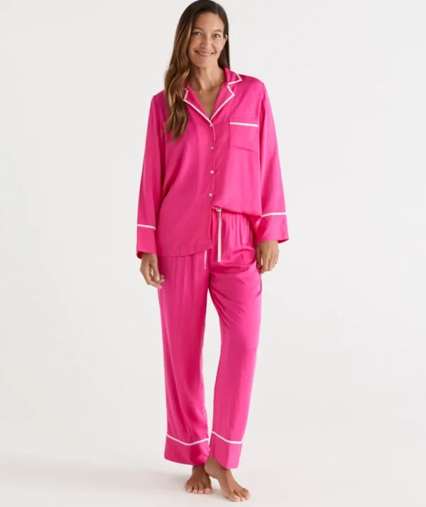 Bcna Soft Satin Pyjama Set-Sussan Outlet