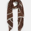 Border Spot Scarf-Sussan Cheap