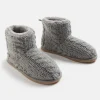 Cable Knit Teddy Boot-Sussan Online