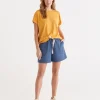Casual Mid Blue Short-Sussan Shop