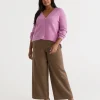 Check Wide Leg Pant-Sussan Shop