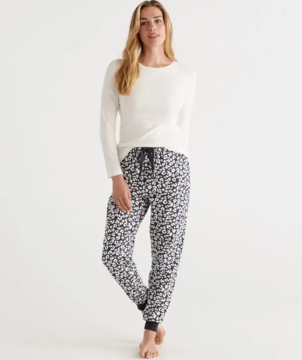 Cotton Animal Print Flannelette Pant-Sussan Flash Sale