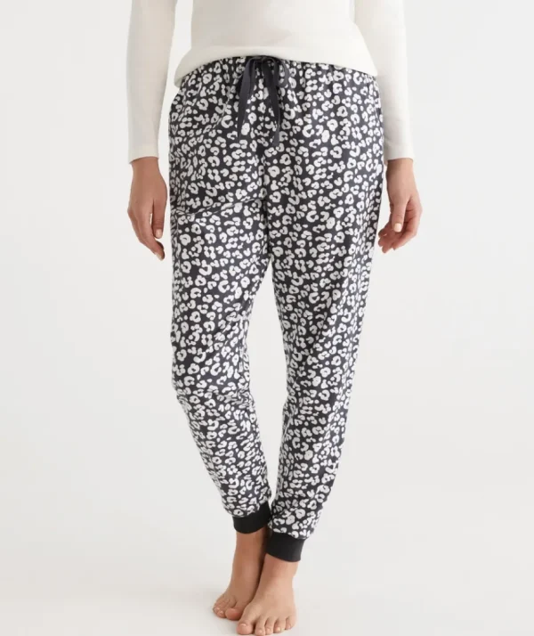 Cotton Animal Print Flannelette Pant-Sussan Outlet