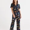 Cotton Butterfly Print Pyjama Set-Sussan Best