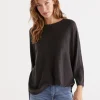 Cotton Curved Hem Pull Over-Sussan New