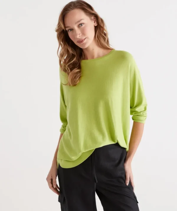 Cotton Curved Hem Pull Over-Sussan New