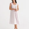 Cotton Flock Spot Nightie-Sussan Fashion