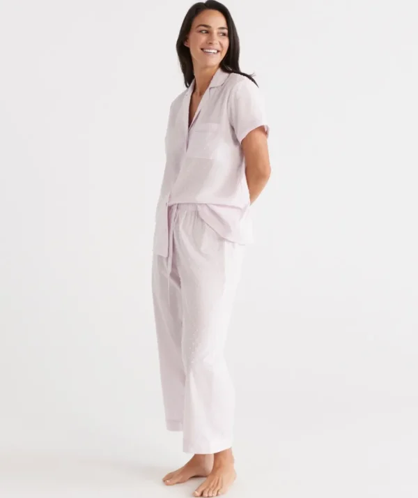 Cotton Flock Spot Pyjama Set-Sussan Sale