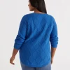 Cotton Nep Cable Pullover-Sussan New