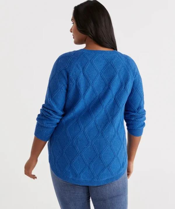 Cotton Nep Cable Pullover-Sussan Hot