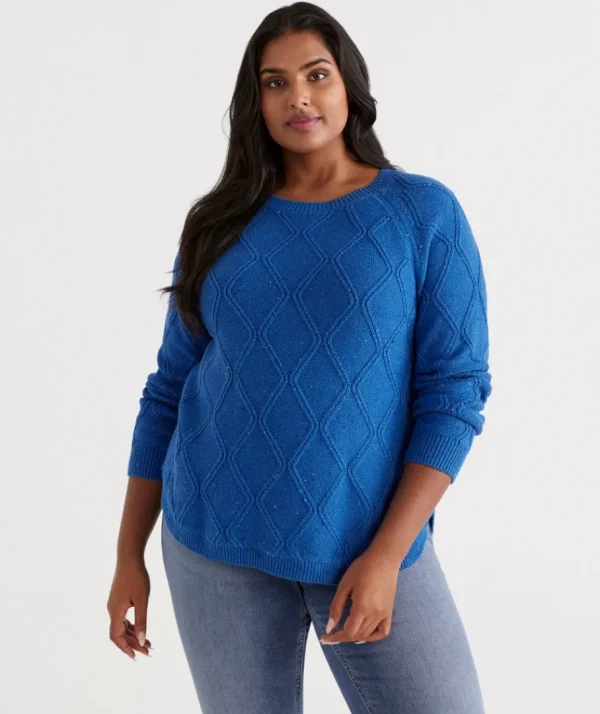 Cotton Nep Cable Pullover-Sussan New