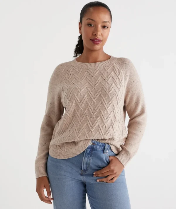 Cotton Nep Herringbone Jumper-Sussan Best