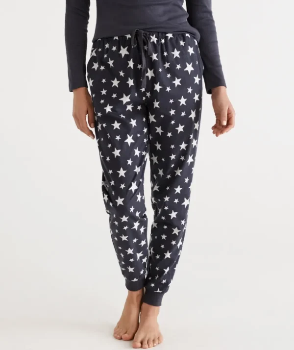 Cotton Star Print Flannelette Pant-Sussan Online