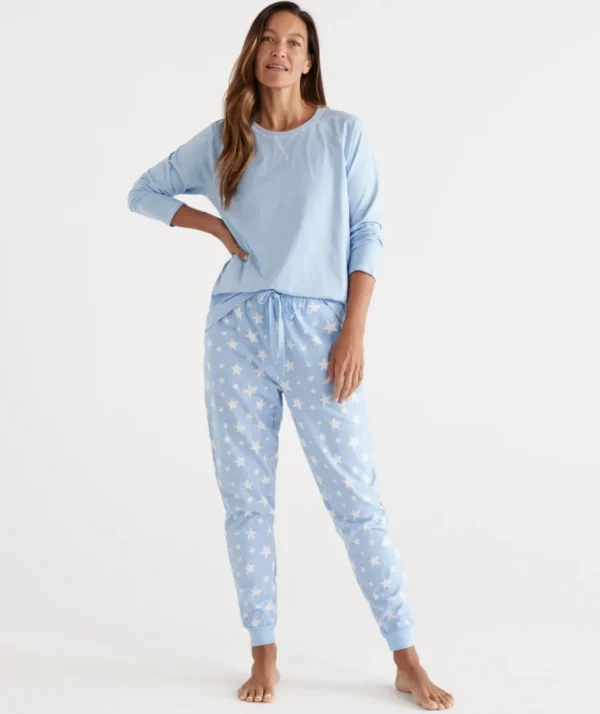 Cotton Star Print Flannelette Pant-Sussan Best