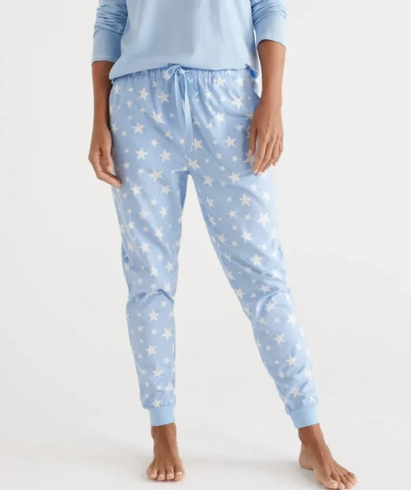 Cotton Star Print Flannelette Pant-Sussan Best