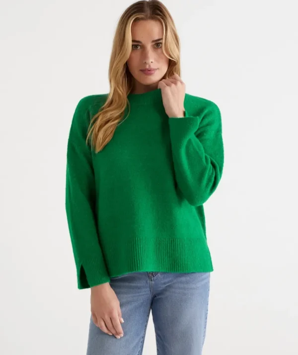 Crew Neck Lofty Pull Over-Sussan Best