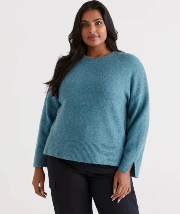 Crew Neck Lofty Pull Over-Sussan Best