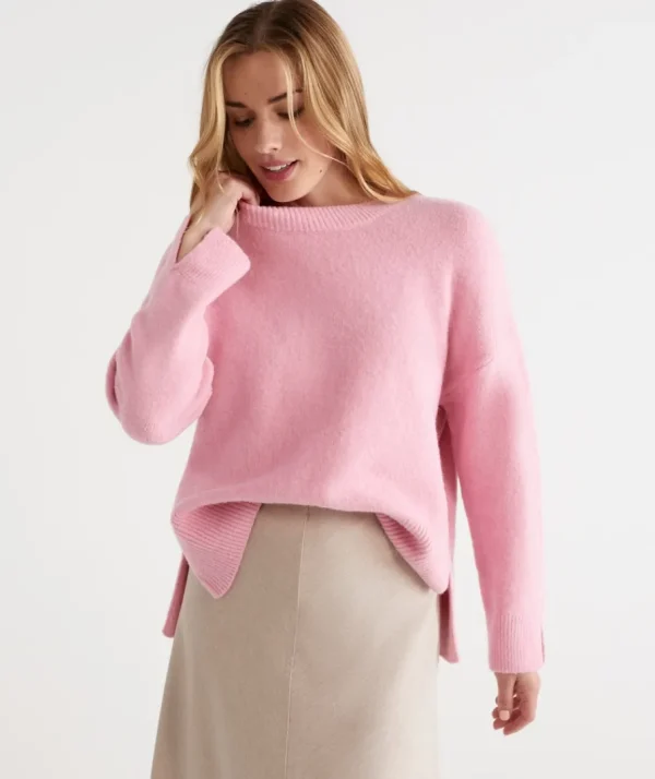 Crew Neck Lofty Pull Over-Sussan Best