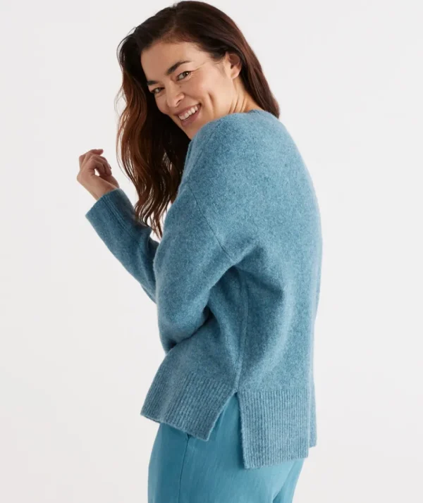 Crew Neck Lofty Pull Over-Sussan Cheap