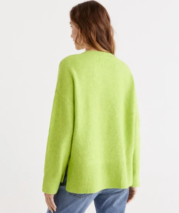 Crew Neck Lofty Pull Over-Sussan Best